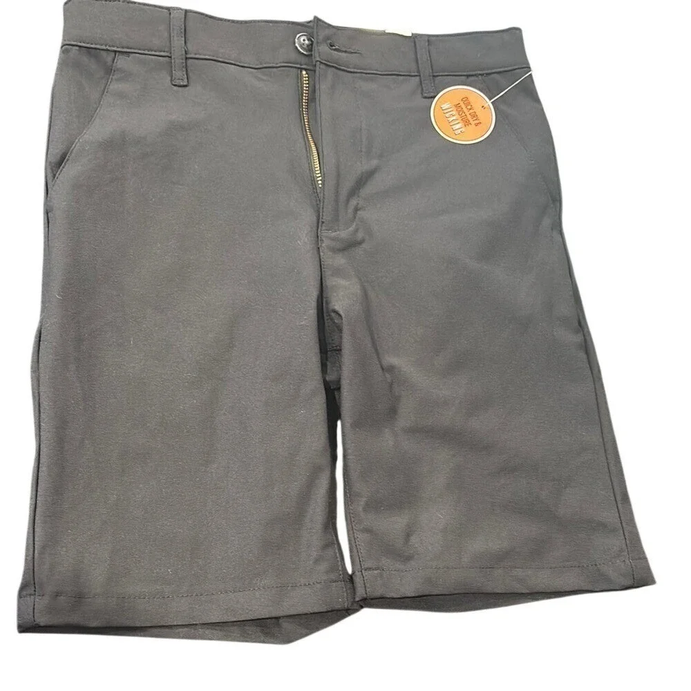 Boys size 12 Place Black Casual Shorts NWT